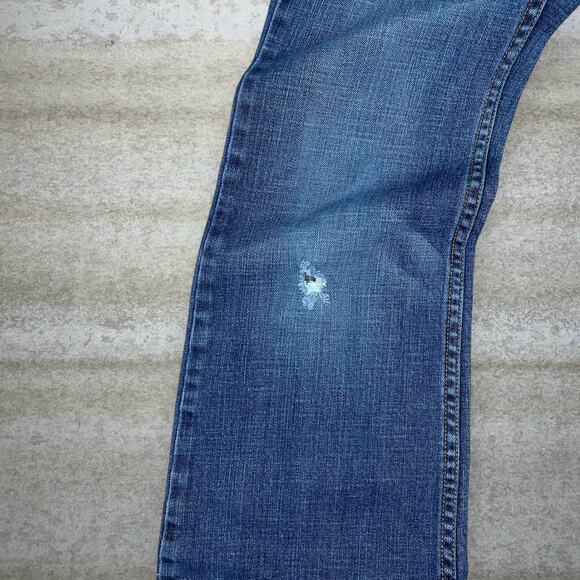 Vintage Y2K Harley Davidson Jeans Womens 6 Bootcut Flared Fit Medium Wash - Picture 6 of 6